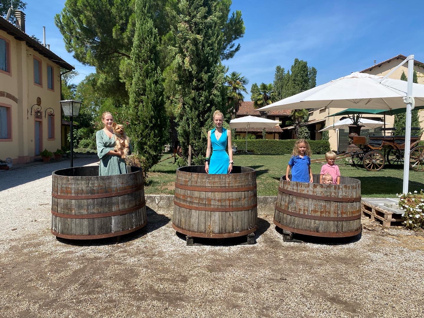 Children enjoying a family outing together